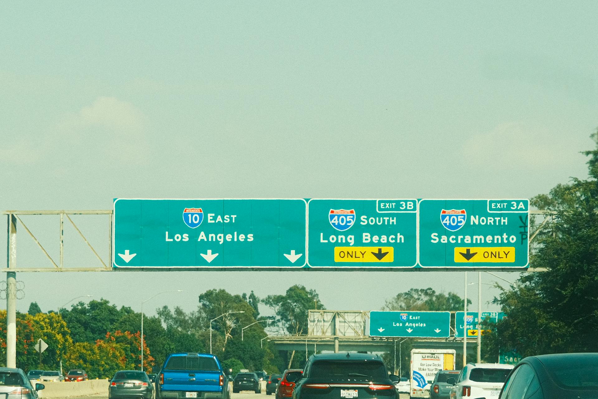Carson, California highway sign